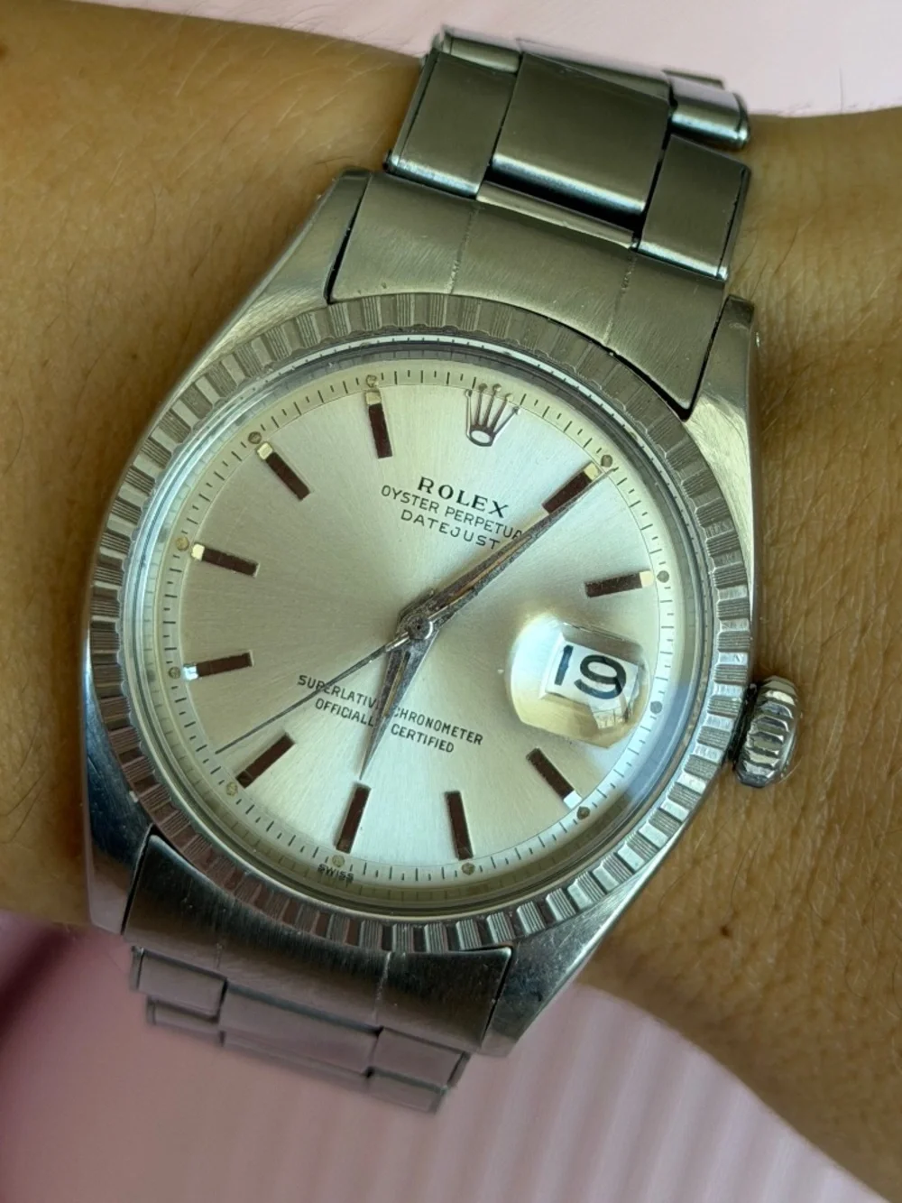 Vintage Rolex Datejust 36 Stainless Steel & 18k White Gold (Ref. 1601)